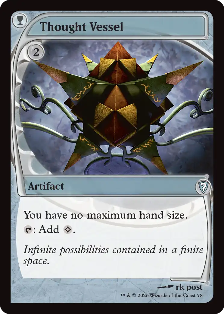 Thought Vessel (Future Sight) [Mystery Booster: Commander Edition] | Exor Games Dartmouth