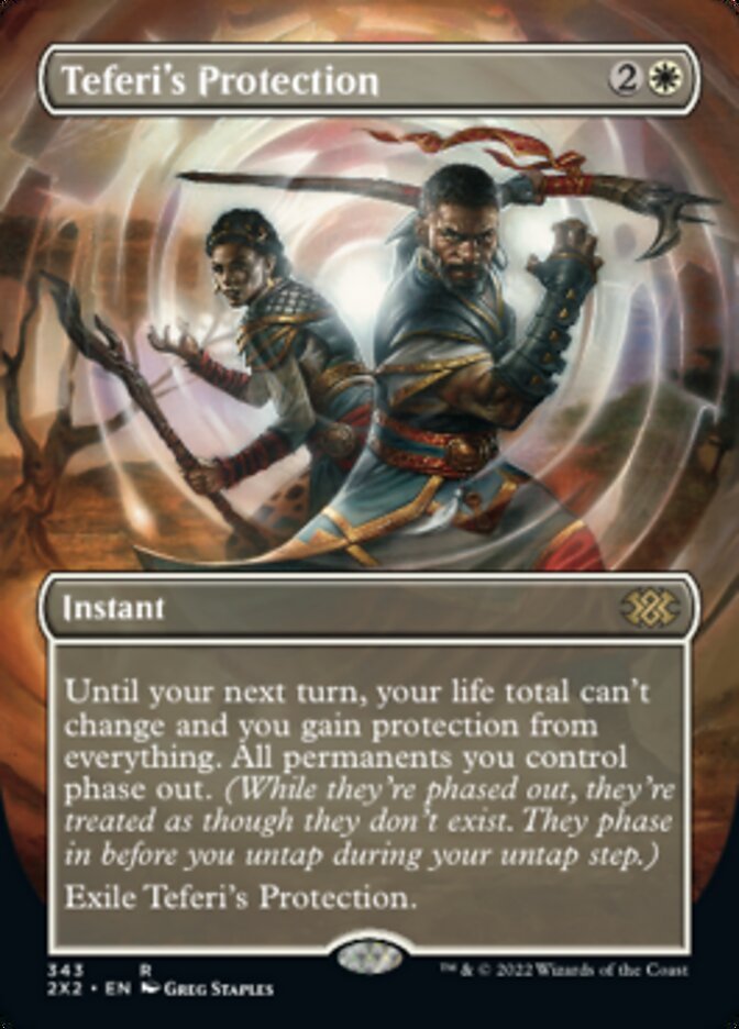 Teferi's Protection (Borderless Alternate Art) [Double Masters 2022] | Exor Games Dartmouth