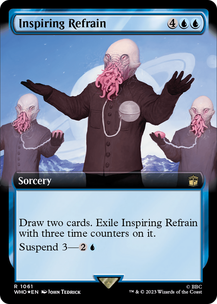 Inspiring Refrain (Extended Art) (Surge Foil) [Doctor Who] | Exor Games Dartmouth