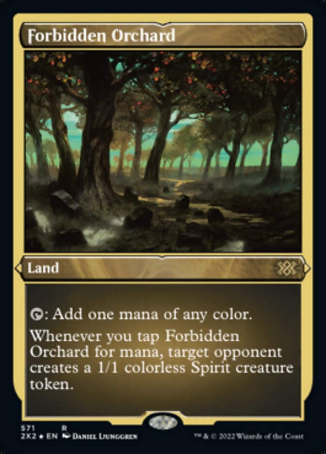 Forbidden Orchard (Foil Etched) [Double Masters 2022] | Exor Games Dartmouth