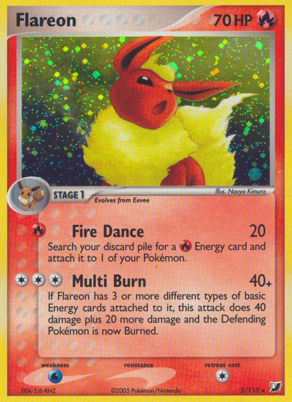 Flareon (5/115) [EX: Unseen Forces] | Exor Games Dartmouth