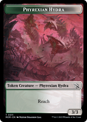 Warrior // Phyrexian Hydra (11) Double-Sided Token [March of the Machine Tokens] | Exor Games Dartmouth