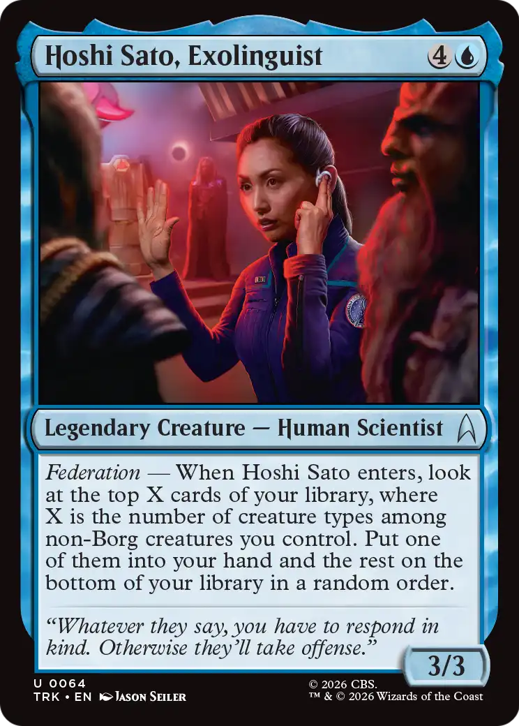 Hoshi Sato, Exolinguist [Star Trek] | Exor Games Dartmouth