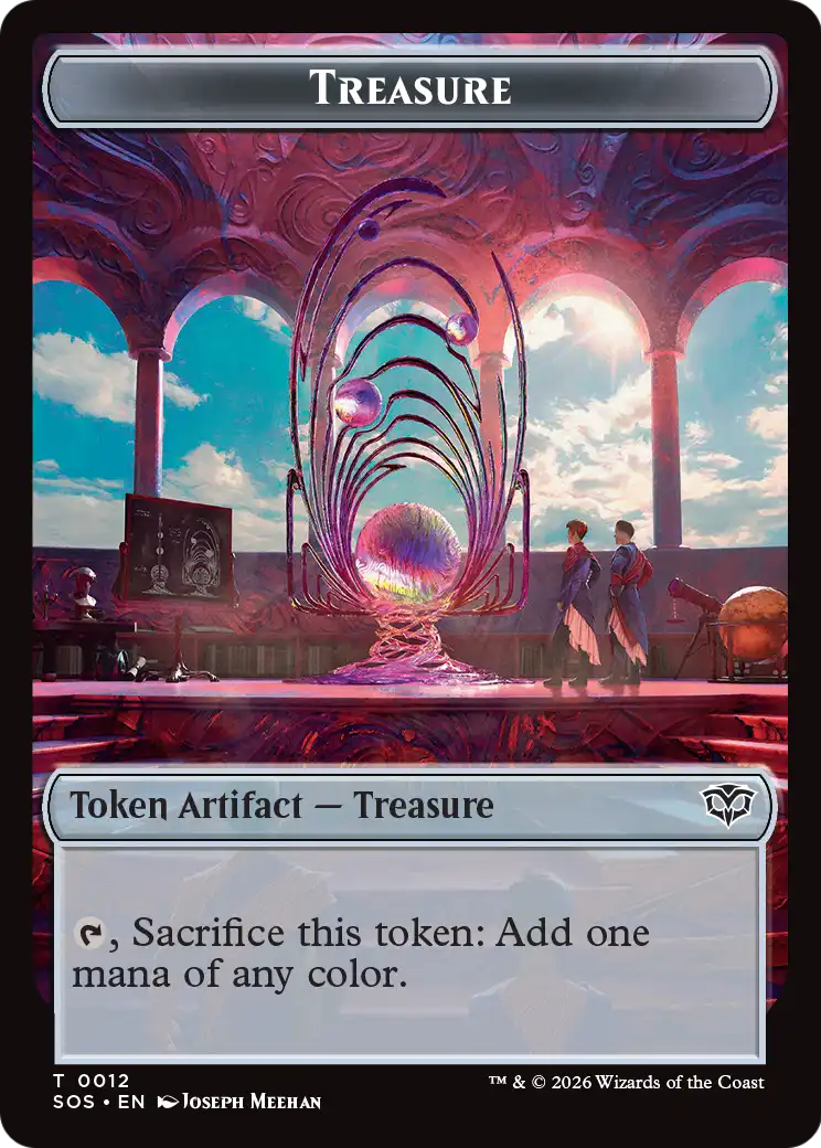Treasure // Food Double-Sided Token [Secrets of Strixhaven Tokens] | Exor Games Dartmouth
