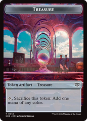 Treasure // Food Double-Sided Token [Secrets of Strixhaven Tokens] | Exor Games Dartmouth