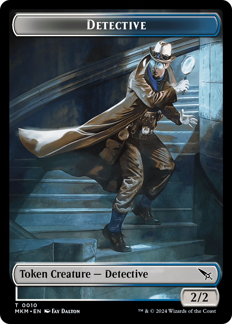 Detective // Voja Fenstalker Double-Sided Token [Murders at Karlov Manor Tokens] | Exor Games Dartmouth