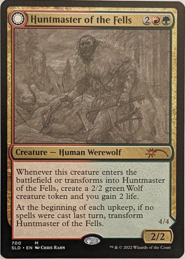 Huntmaster of the Fells // Ravager of the Fells (Sketch) [Secret Lair Drop Promos] | Exor Games Dartmouth