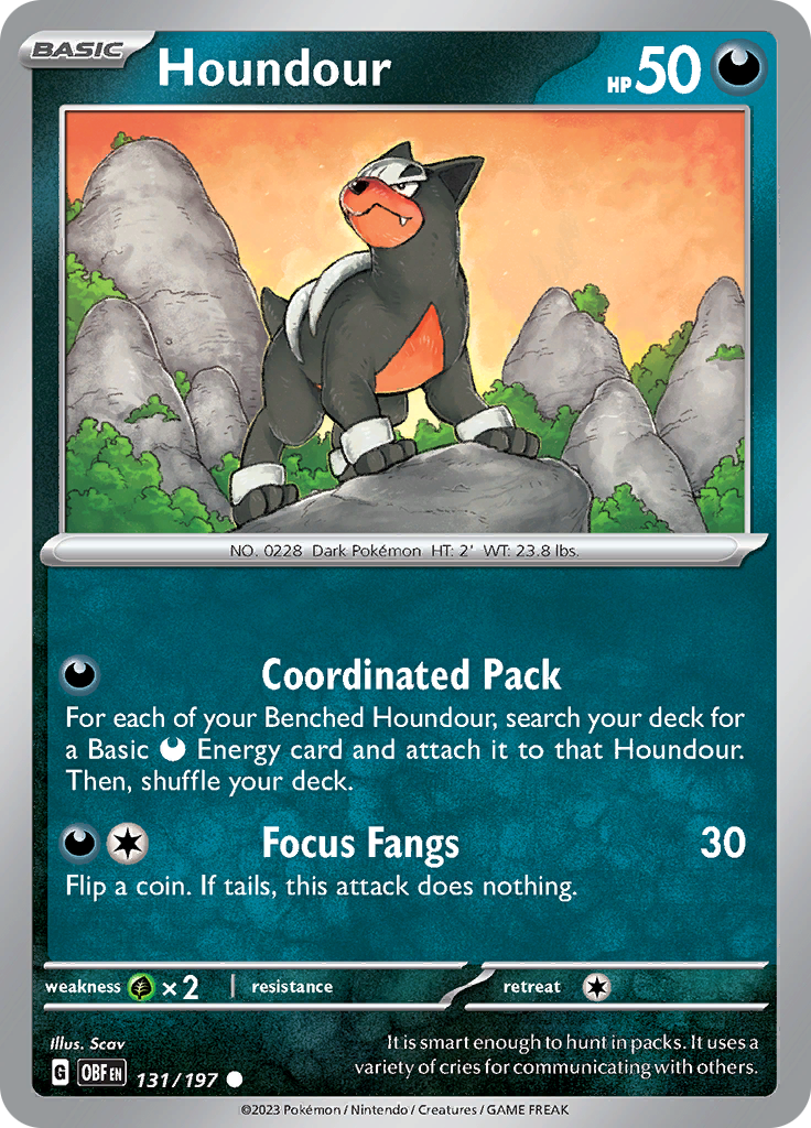 Houndour (131/197) [Scarlet & Violet: Obsidian Flames] | Exor Games Dartmouth