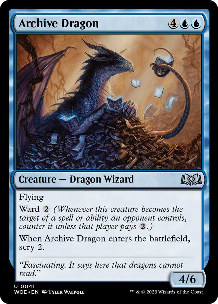 Archive Dragon [Wilds of Eldraine] | Exor Games Dartmouth