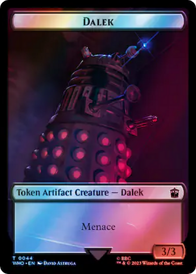 Dalek // Treasure (0063) Double-Sided Token (Surge Foil) [Doctor Who Tokens] | Exor Games Dartmouth