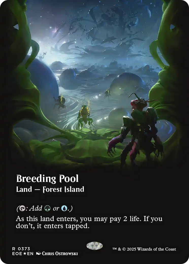 Breeding Pool (Borderless) (Galaxy Foil) [Edge of Eternities] | Exor Games Dartmouth