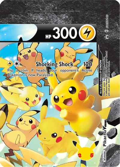 Pikachu V-UNION (SWSH140) (Celebrations) [Sword & Shield: Black Star Promos] | Exor Games Dartmouth