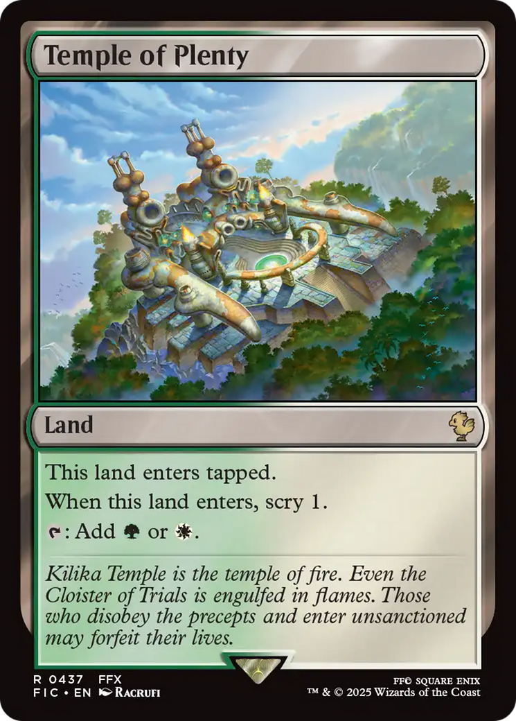 Temple of Plenty [FINAL FANTASY Commander] | Exor Games Dartmouth