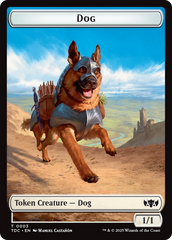 Dog // Goblin Double-Sided Token [Tarkir: Dragonstorm Commander Tokens] | Exor Games Dartmouth