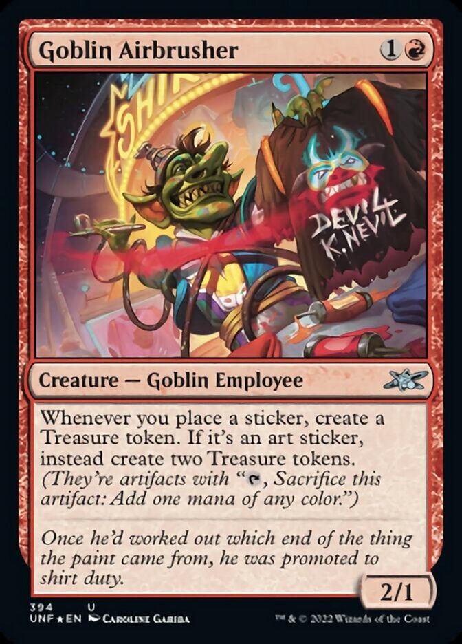 Goblin Airbrusher (Galaxy Foil) [Unfinity] | Exor Games Dartmouth