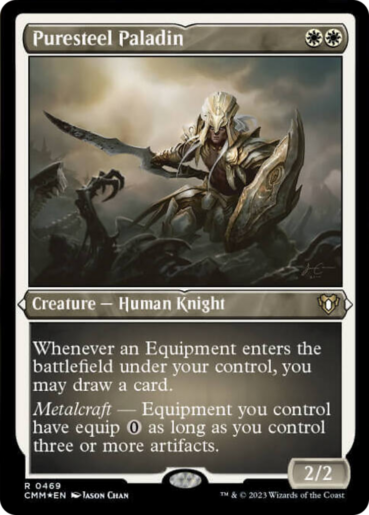 Puresteel Paladin (Foil Etched) [Commander Masters] | Exor Games Dartmouth