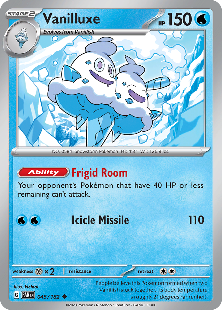 Vanilluxe (045/182) [Scarlet & Violet: Paradox Rift] | Exor Games Dartmouth