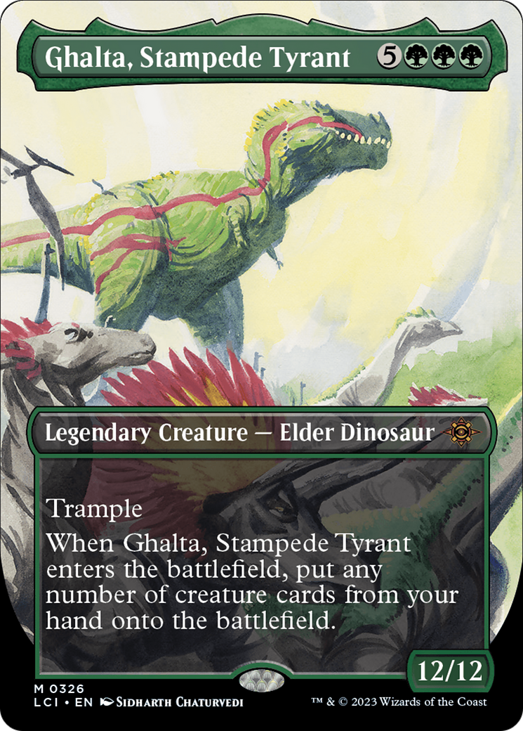 Ghalta, Stampede Tyrant (Borderless) [The Lost Caverns of Ixalan] | Exor Games Dartmouth