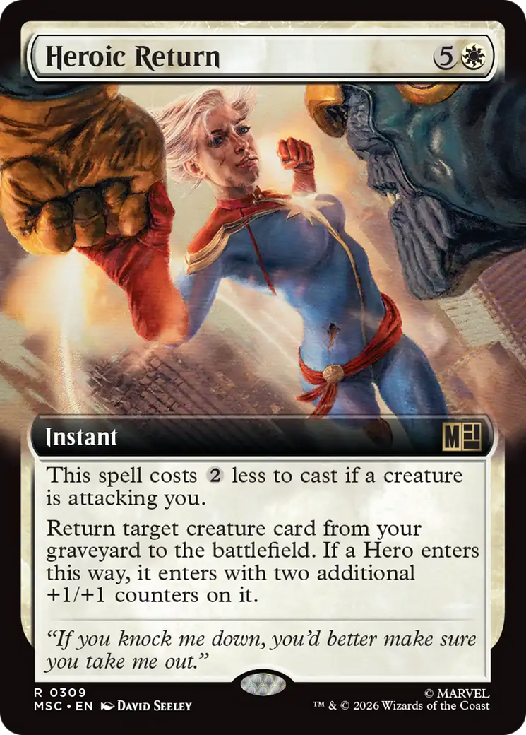 Heroic Return (Extended Art) [Marvel Super Heroes Commander] | Exor Games Dartmouth