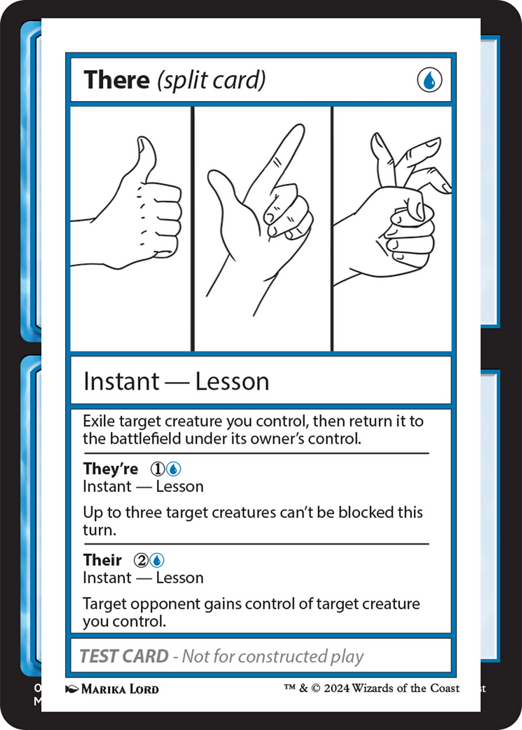 There (Split Card) [Mystery Booster 2 Playtest Cards] | Exor Games Dartmouth