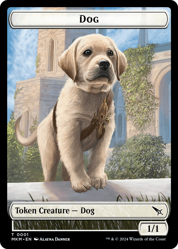 Dog Token [Murders at Karlov Manor Tokens] | Exor Games Dartmouth