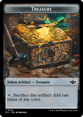 Treasure // Gnome Double-Sided Token [Outlaws of Thunder Junction Tokens] | Exor Games Dartmouth