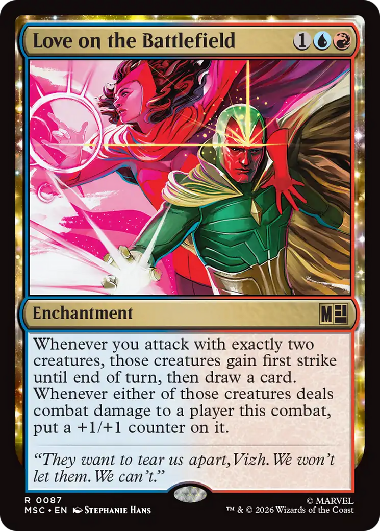 Love on the Battlefield (Surge Foil) [Marvel Super Heroes Commander] | Exor Games Dartmouth