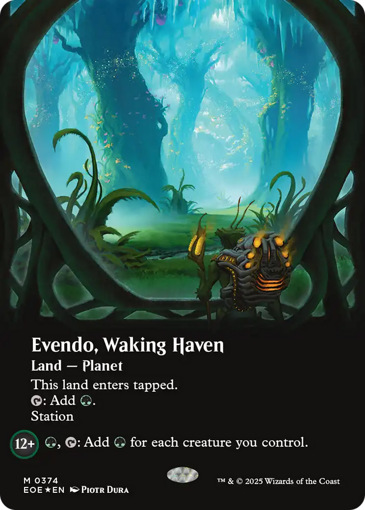 Evendo, Waking Haven (Borderless) (Galaxy Foil) [Edge of Eternities] | Exor Games Dartmouth