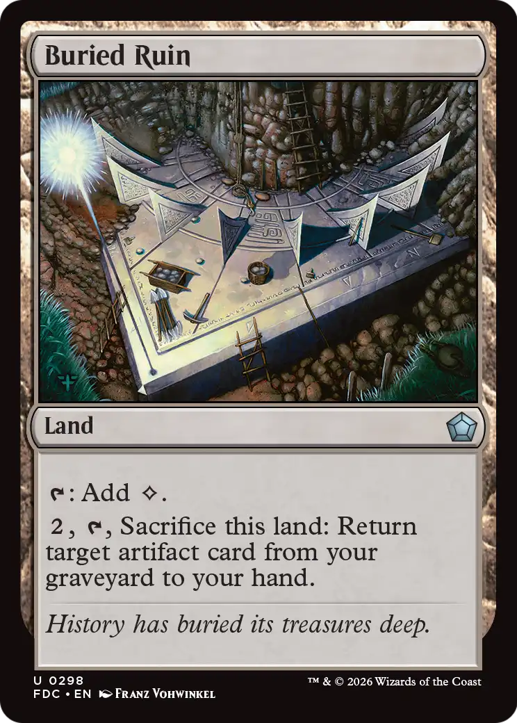 Buried Ruin [Foundations Commander] | Exor Games Dartmouth