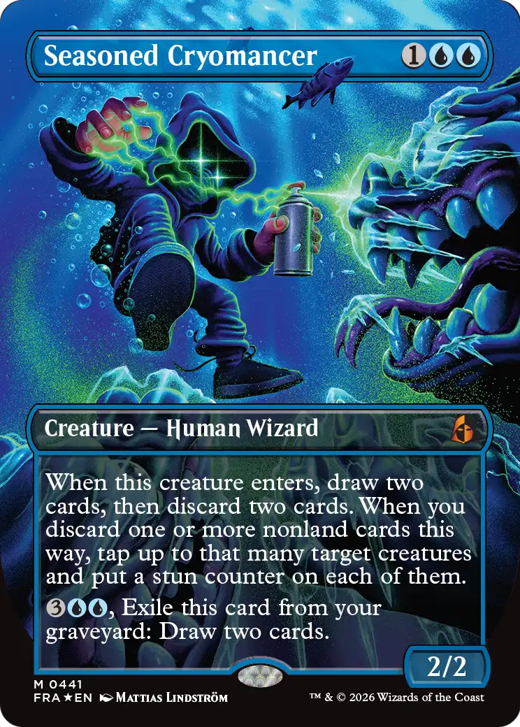 Seasoned Cryomancer (Borderless) (0441) [Reality Fracture] | Exor Games Dartmouth