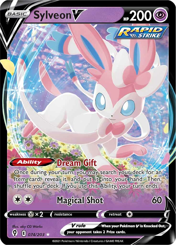 Sylveon V (074/203) [Sword & Shield: Evolving Skies] | Exor Games Dartmouth