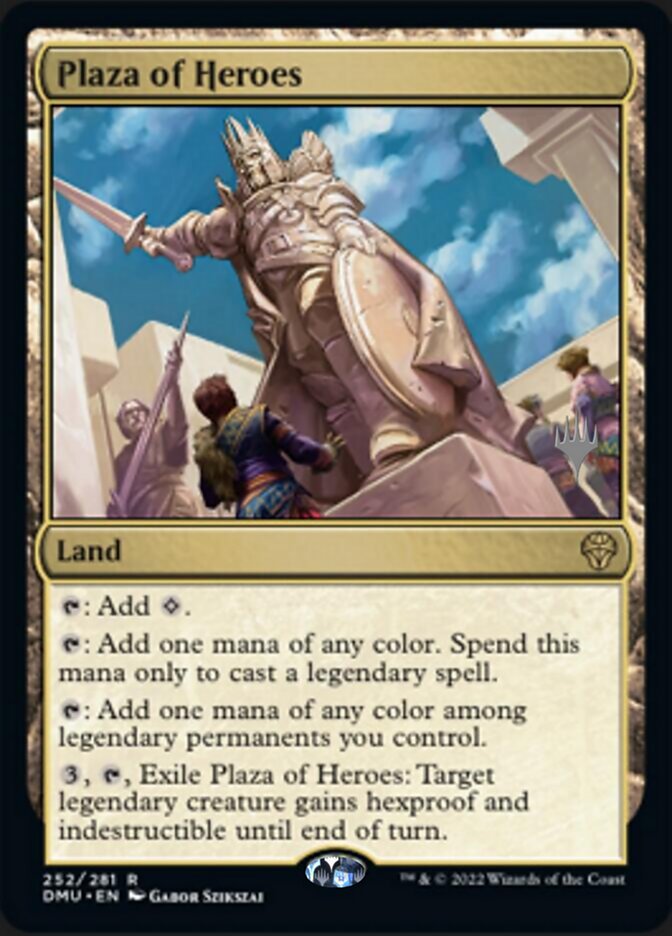 Plaza of Heroes (Promo Pack) [Dominaria United Promos] | Exor Games Dartmouth