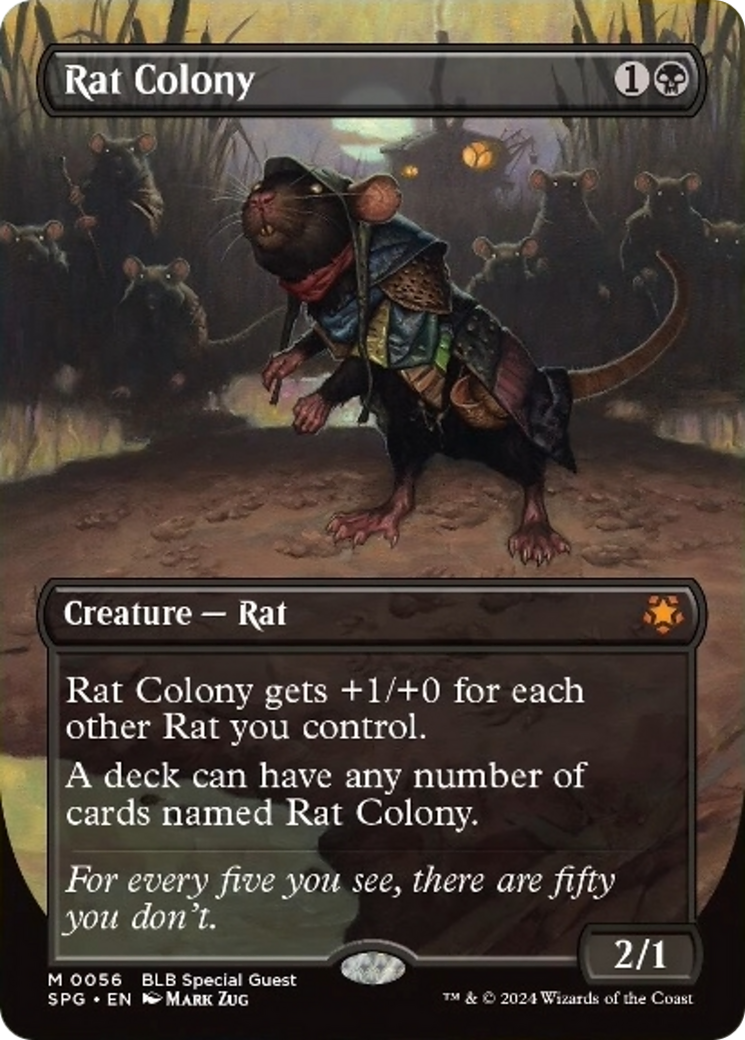 Rat Colony (Borderless) [Bloomburrow Special Guests] | Exor Games Dartmouth