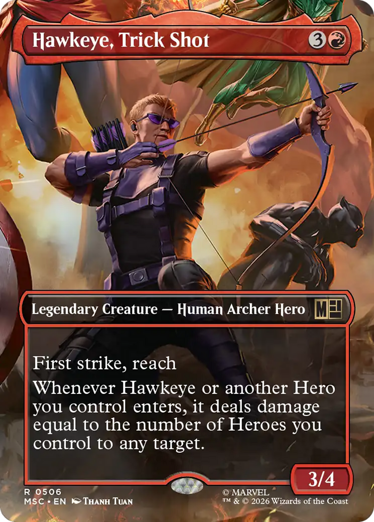 Hawkeye, Trick Shot (Borderless) [Marvel Super Heroes Commander] | Exor Games Dartmouth