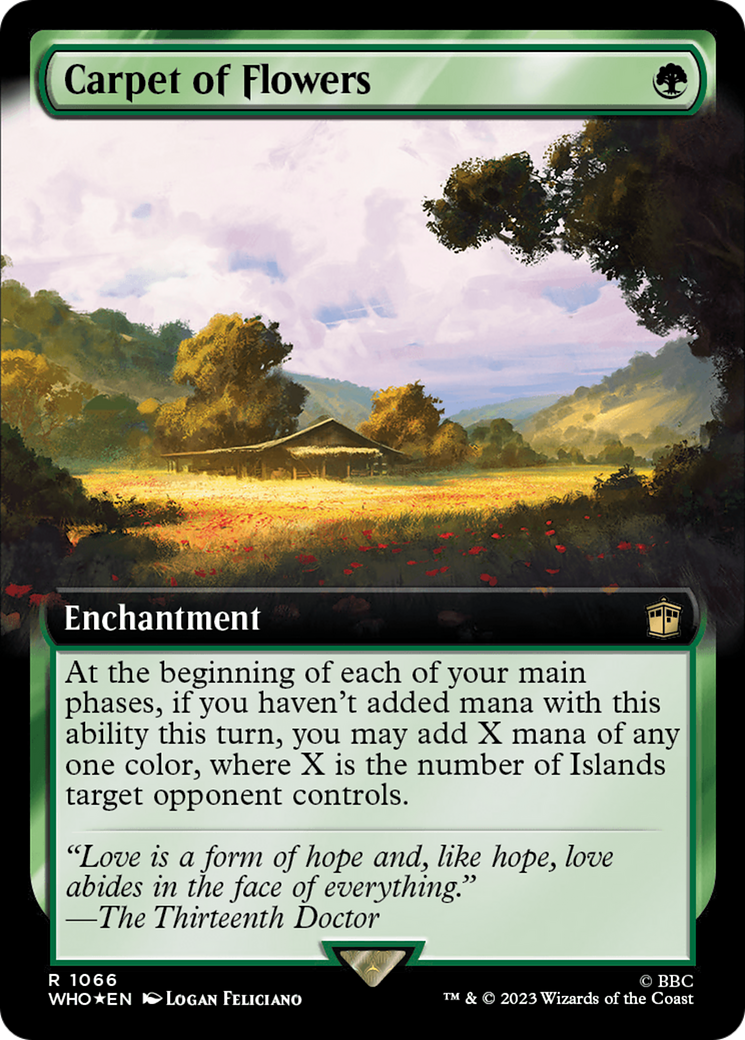 Carpet of Flowers (Extended Art) (Surge Foil) [Doctor Who] | Exor Games Dartmouth
