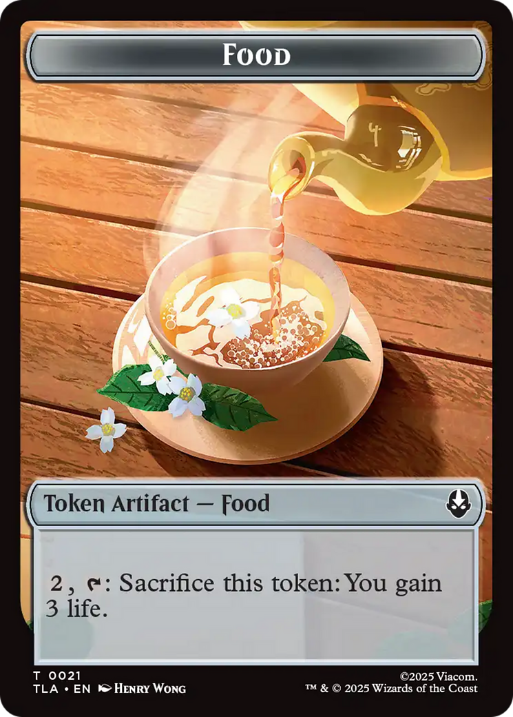 Monk // Food (0021) Double-Sided Token [Avatar: The Last Airbender Tokens] | Exor Games Dartmouth