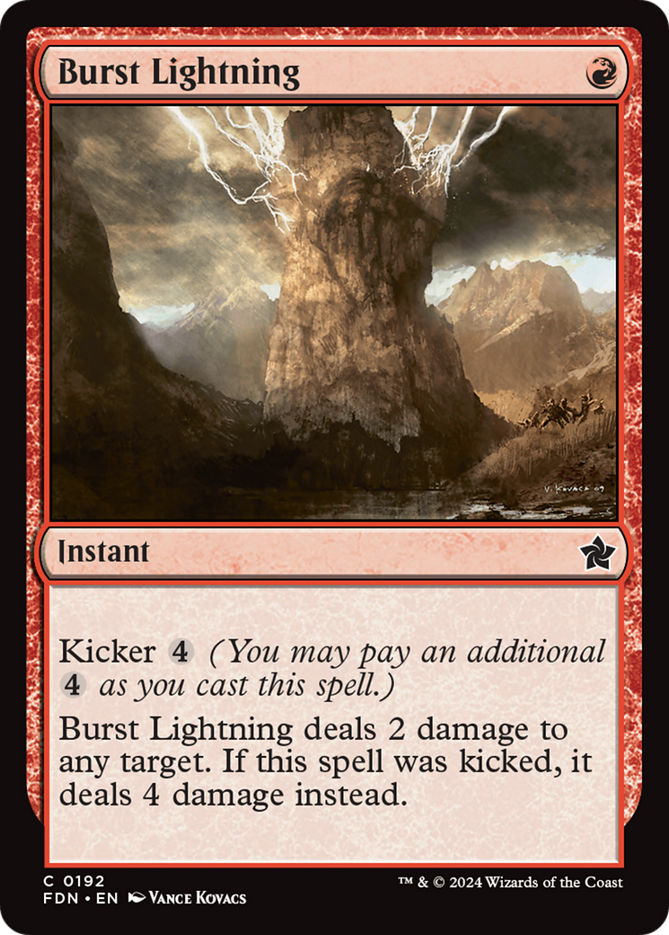 Burst Lightning [Foundations] | Exor Games Dartmouth