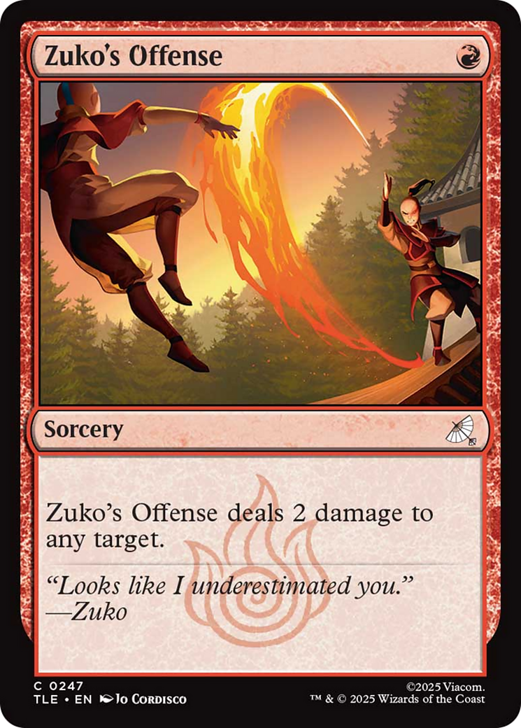 Zuko's Offense [Avatar: The Last Airbender: Eternal-Legal] | Exor Games Dartmouth