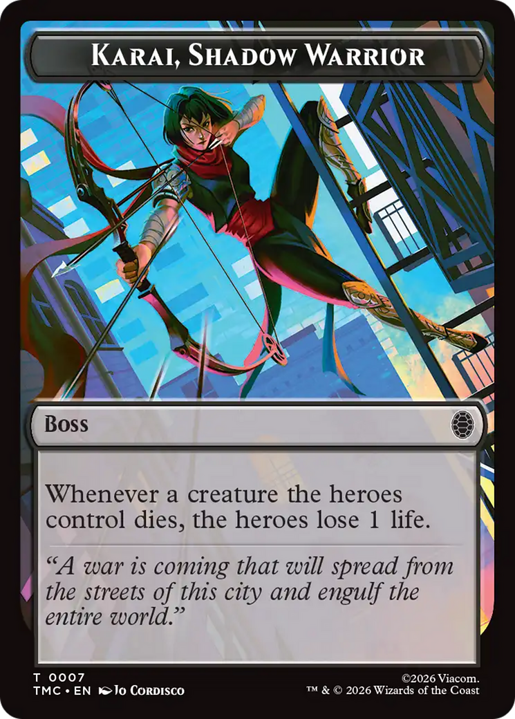 Karai, Shadow Warrior [Teenage Mutant Ninja Turtles Commander Tokens] | Exor Games Dartmouth