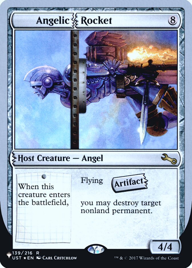 Angelic Rocket (Unfinity Foil Edition) [The List] | Exor Games Dartmouth