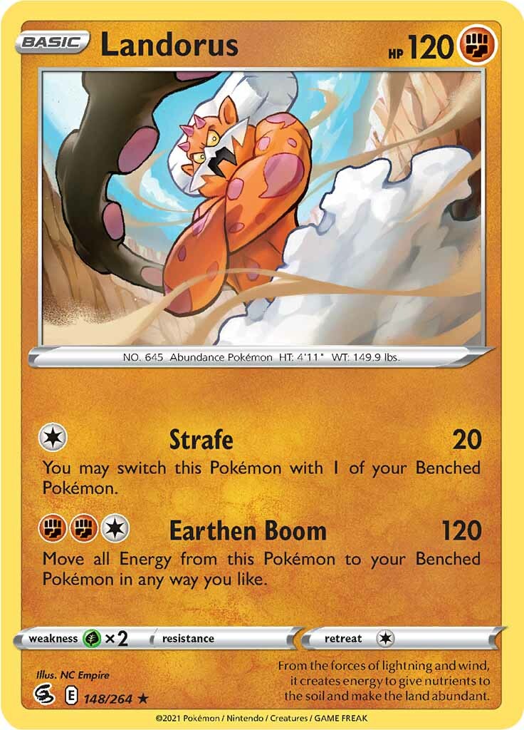 Landorus (148/264) [Sword & Shield: Fusion Strike] | Exor Games Dartmouth