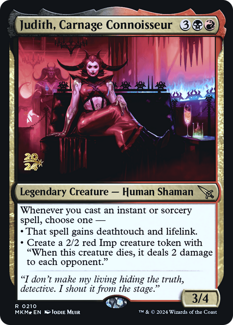 Judith, Carnage Connoisseur [Murders at Karlov Manor Prerelease Promos] | Exor Games Dartmouth