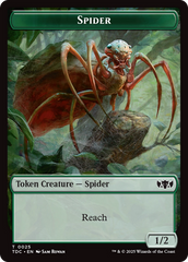 Wall // Spider Double-Sided Token [Tarkir: Dragonstorm Commander Tokens] | Exor Games Dartmouth