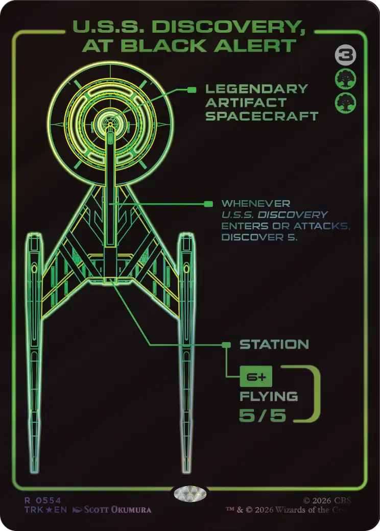 U.S.S. Discovery, at Black Alert (Showcase) [Star Trek] | Exor Games Dartmouth