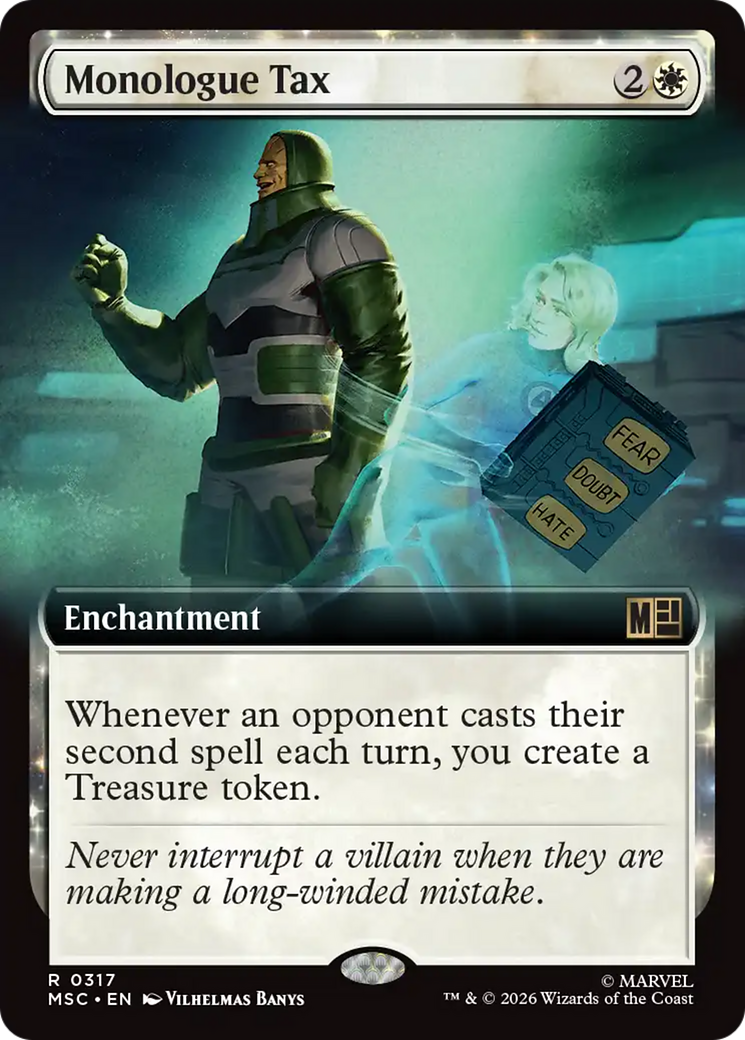 Monologue Tax (Extended Art) [Marvel Super Heroes Commander] | Exor Games Dartmouth