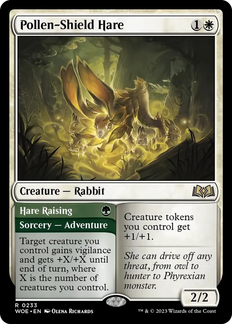 Pollen-Shield Hare // Hare Raising [Wilds of Eldraine] | Exor Games Dartmouth