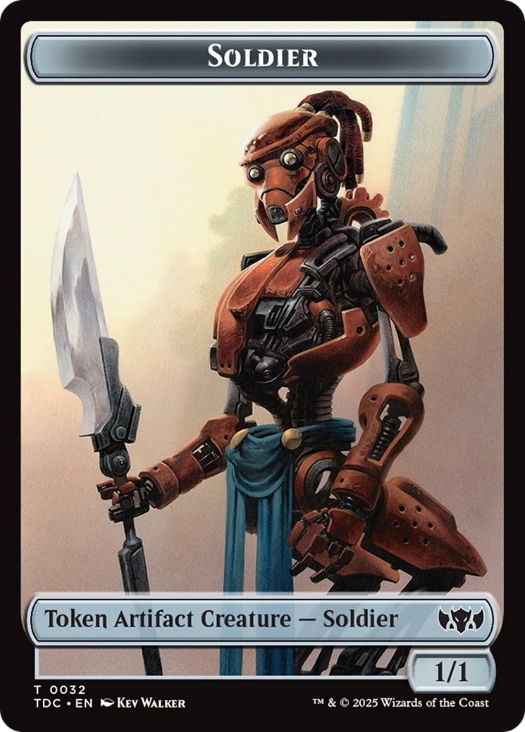 Solider (0032) // Copy Double-Sided Token [Tarkir: Dragonstorm Commander Tokens] | Exor Games Dartmouth