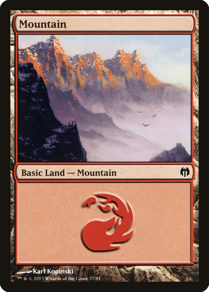 Mountain (37) [Duel Decks: Heroes vs. Monsters] | Exor Games Dartmouth