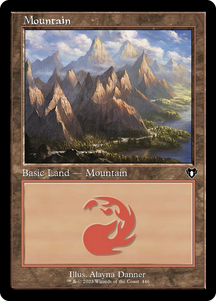 Mountain (446) (Retro) [Commander Masters] | Exor Games Dartmouth