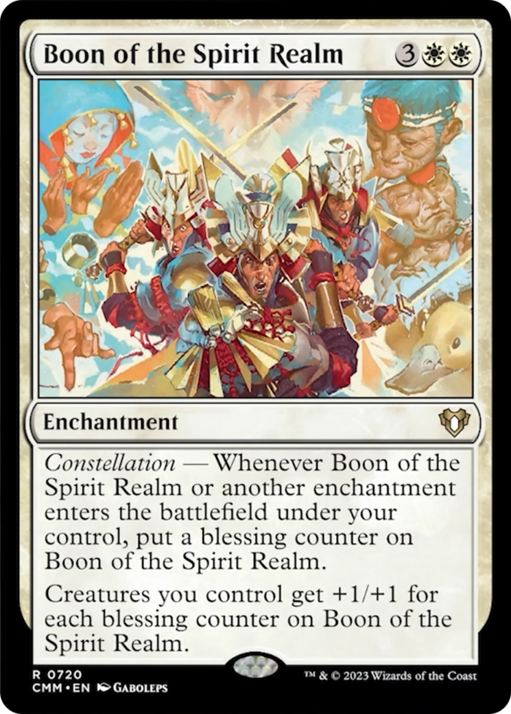 Boon of the Spirit Realm [Commander Masters] | Exor Games Dartmouth